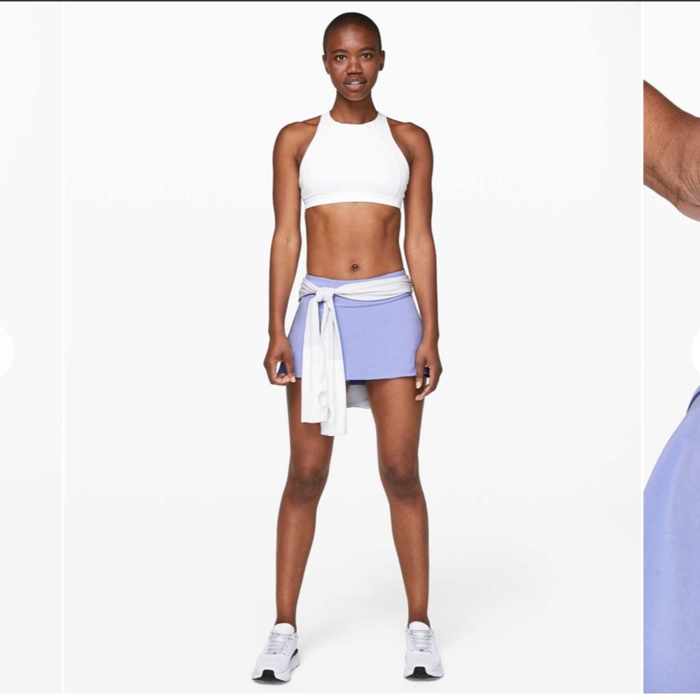 Lululemon Play Off The Pleats Mid Rise Skirt Hydrangea Blue 10 View 3